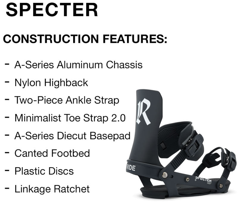 25-26 RIDE/ライド SPECTER WOMENS スペクター レディース ビンディング バインディング スノーボード 2026