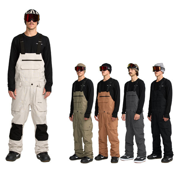 25-26 VOLCOM/ボルコム ROAN BIB overall メンズ レディース 防水ビブパンツ スノーボードウェア スノーウェアー 2026
