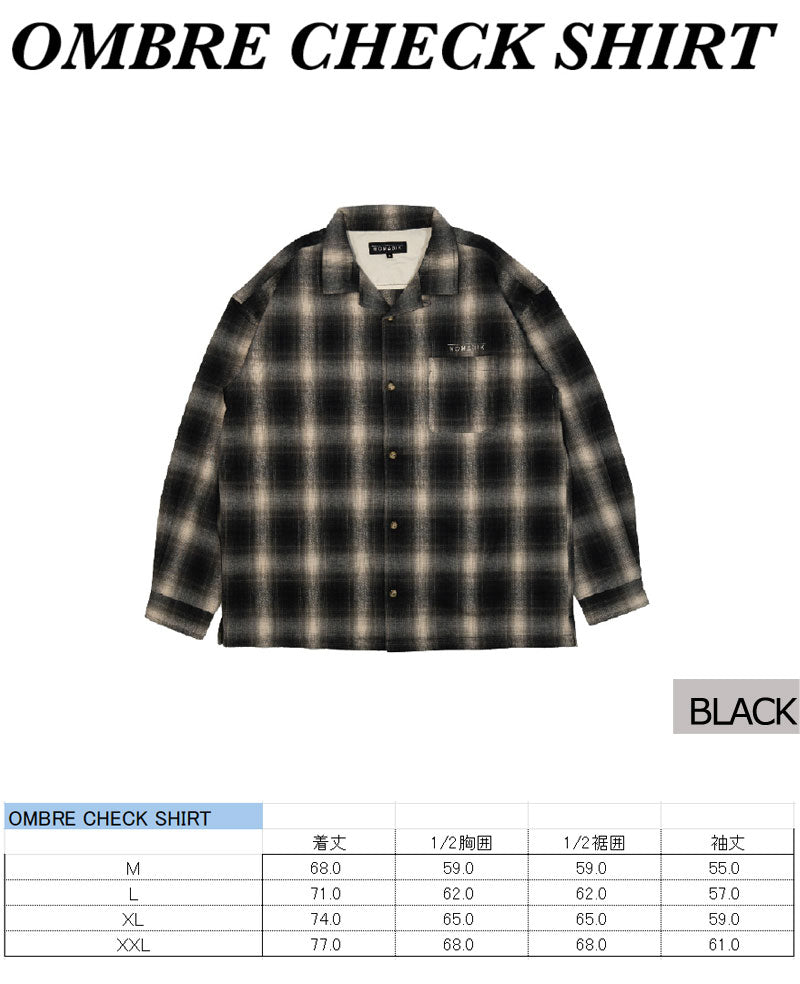 25-26 NOMADIK/ノマディック OMBRE CHECK shirt メンズ レディース シャツ セカンドレイヤー スノーボードアパレル スノーウェアー 2026