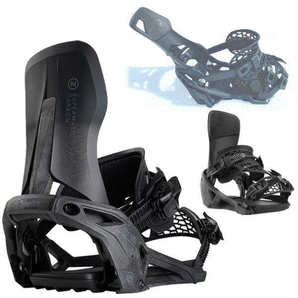 25-26 NIDECKER/ナイデッカー CARBON SUPERMATIC カーボンスーパーマチック メンズ レディース ビンディング バインディング スノーボード 2026