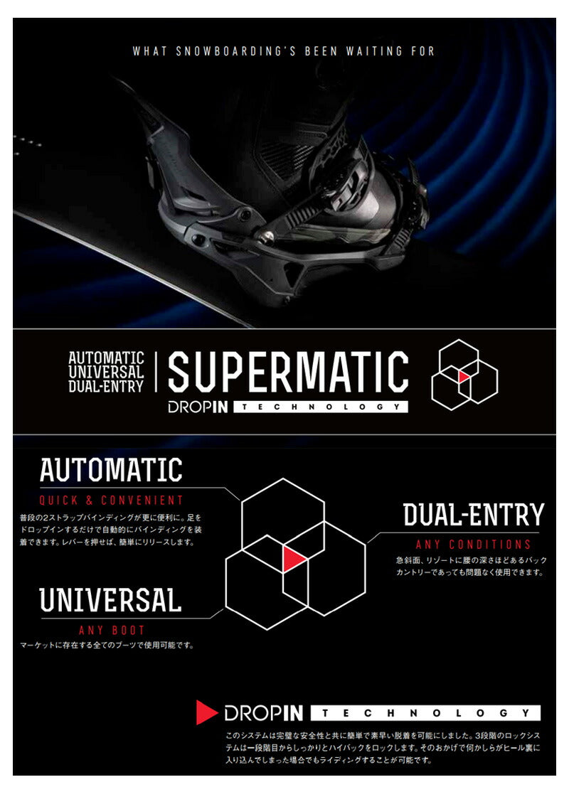 25-26 NIDECKER/ナイデッカー OG SUPERMATIC スーパーマチック メンズ レディース ビンディング バインディング スノーボード 2026