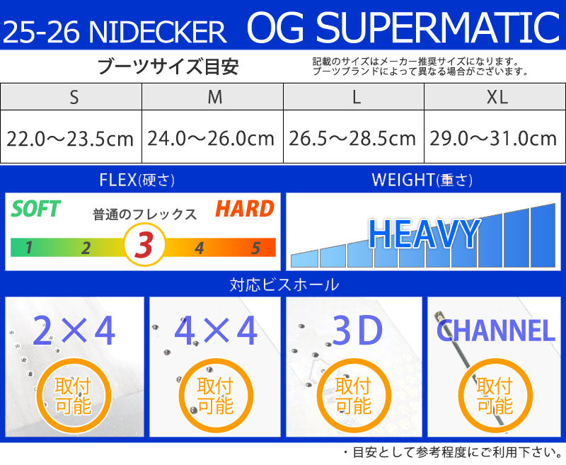 25-26 NIDECKER/ナイデッカー OG SUPERMATIC スーパーマチック メンズ