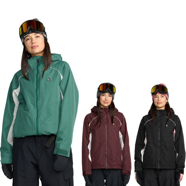 25-26 VOLCOM/ボルコム STONE SMOKESHOW 20K jacket レディース 防水ジャケット スノーボードウェア スノーウェアー 2026