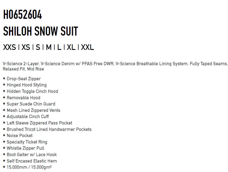 25-26 VOLCOM/ボルコム SHILOH SNOW suit レディース 防水つなぎ スノーボードウェア スノーウェアー 2026