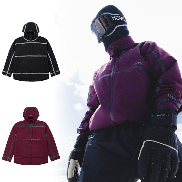 25-26 HOWL/ハウル TAPED jacket 着用説明動画 メンズ レディース 防水ジャケット スノーボードウェア スノーウェアー 2026