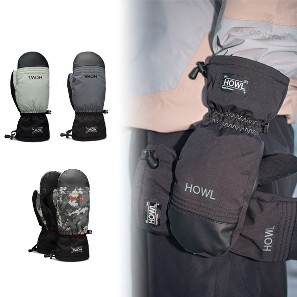 25-26 HOWL / ハウル TEAM Mitt ミトングローブ 手袋 メンズ レディース スノーボード スキー 2026 メール便対応