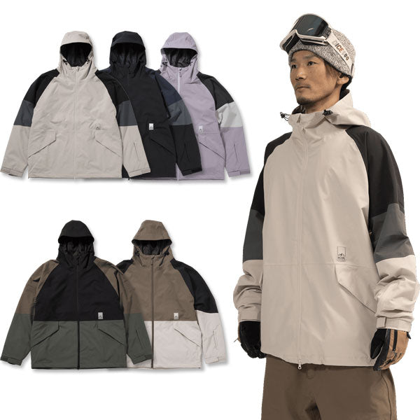 25-26 SCAPE/エスケープ TRACK jacket 着用説明動画 メンズ レディース 防水ジャケット スノーボードウェア スノーウェアー 2026