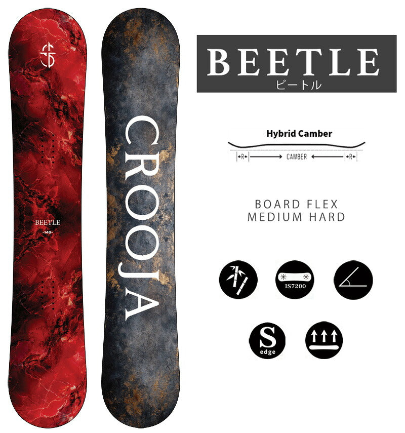 26-27 CROOJA/クロージャ BEETLE ビートル メンズ スノーボード グラトリ ラントリ 板 2027