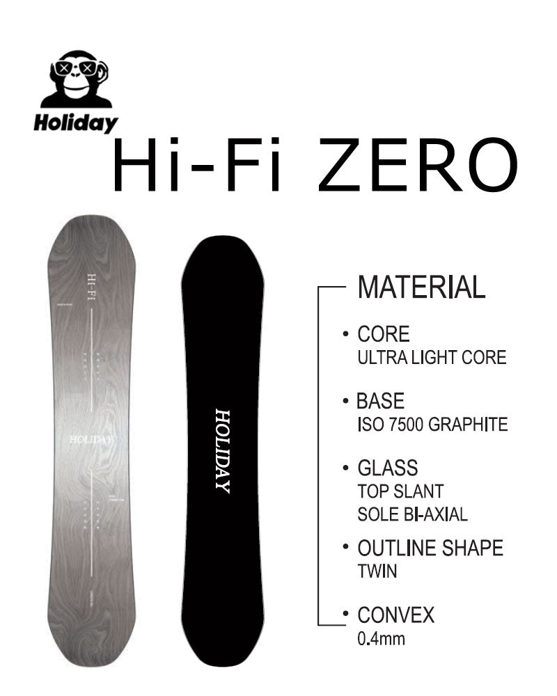 26-27 HOLIDAY/ホリデー Hi-Fi ZERO ハイファイゼロ メンズ レディース スノーボード グラトリ 板 2027
