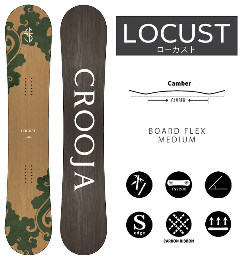 26-27 CROOJA/クロージャ LOCUST ローカスト メンズ スノーボード グラトリ ラントリ 板 2027