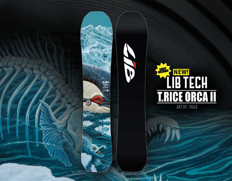 26-27 LIB TECH/リブテック T.RICE ORCA II トラビス・ライス オルカ メンズ レディース スノーボード パウダー 板 2027