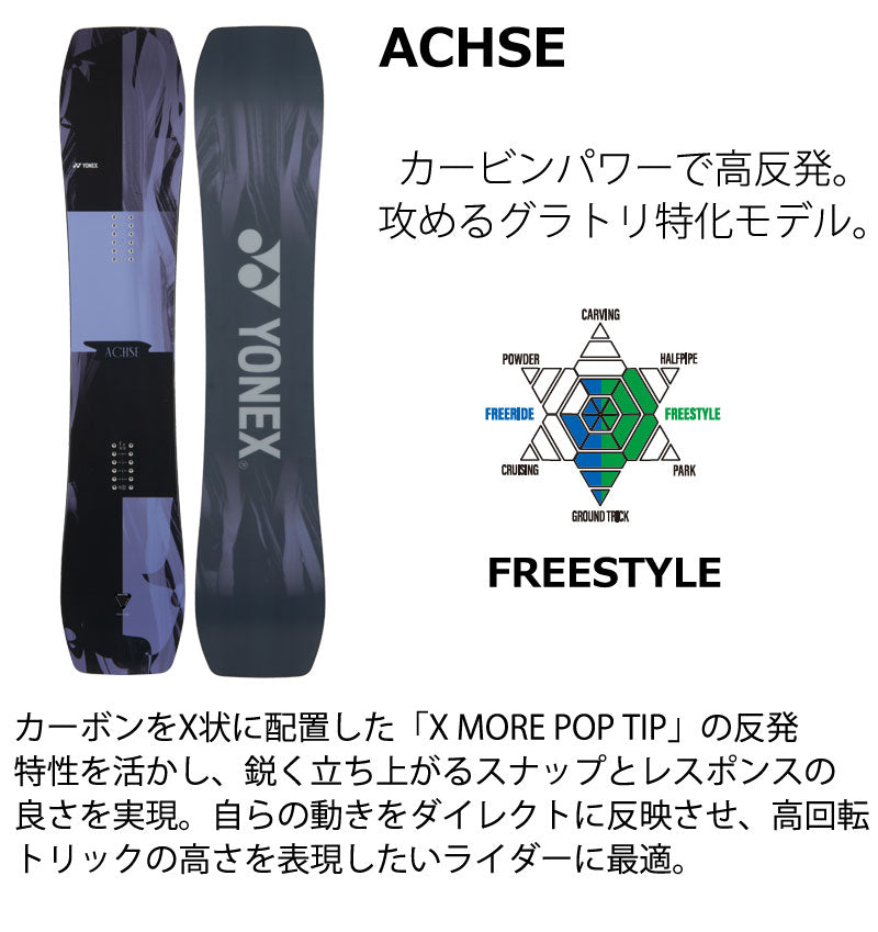 26-27 YONEX/ヨネックス ACHSE アクセ メンズ レディース キッズ スノーボード グラトリ ラントリ 板 2027