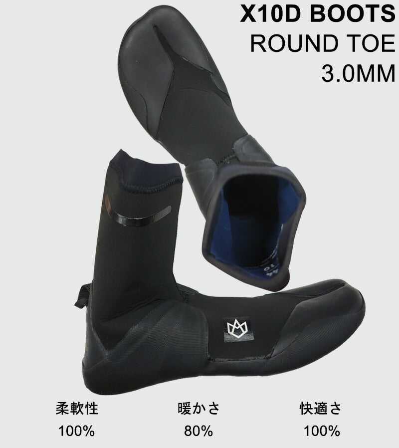 MANERA X10D 3mm ROUNDTOE 防寒ブーツ/マネラ サーフブーツ サーフィン