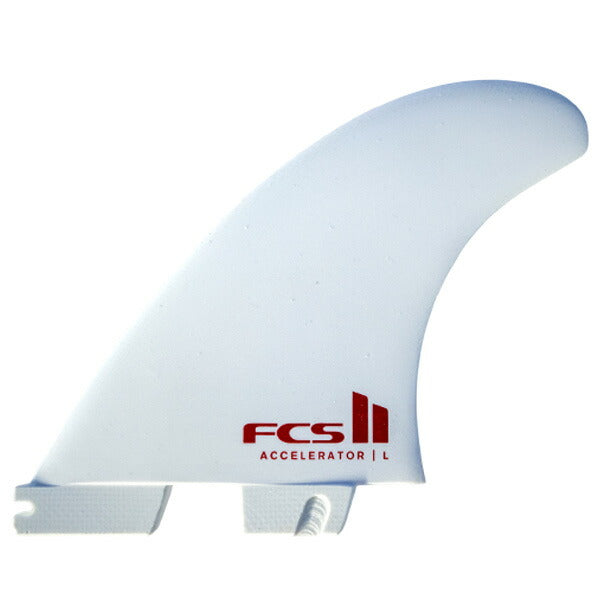 FCSII ACCELERATOR PC MEDIUM WHITE EDITION TRI RETAIL FINS / エフシーエス アクセレレーター ホワイトエディション パフォーマンスコア サーフィン フィン