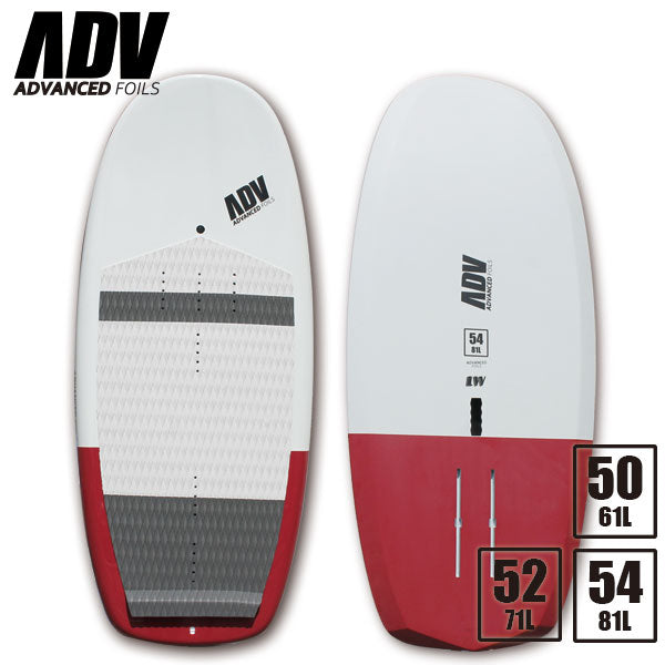 アドバンス サップ フォイルボード  / ADVANCED SUP FOIL 5'0 5'2 5'4  グレー/ワインレッド 営業所止め 送料無料