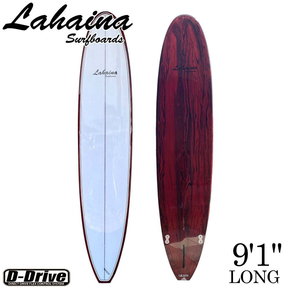 サーフボード ラハイナ LAHAINA 9'1 L6 ロングボード ワインレッド 営業所止め 送料無料