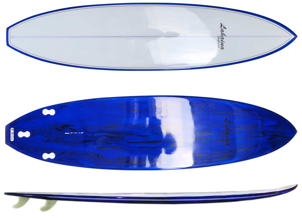 西濃運輸営業所止め サーフボード ラハイナ/LAHAINA 7'0 L1 ファンボード ダークブルー 送料無料