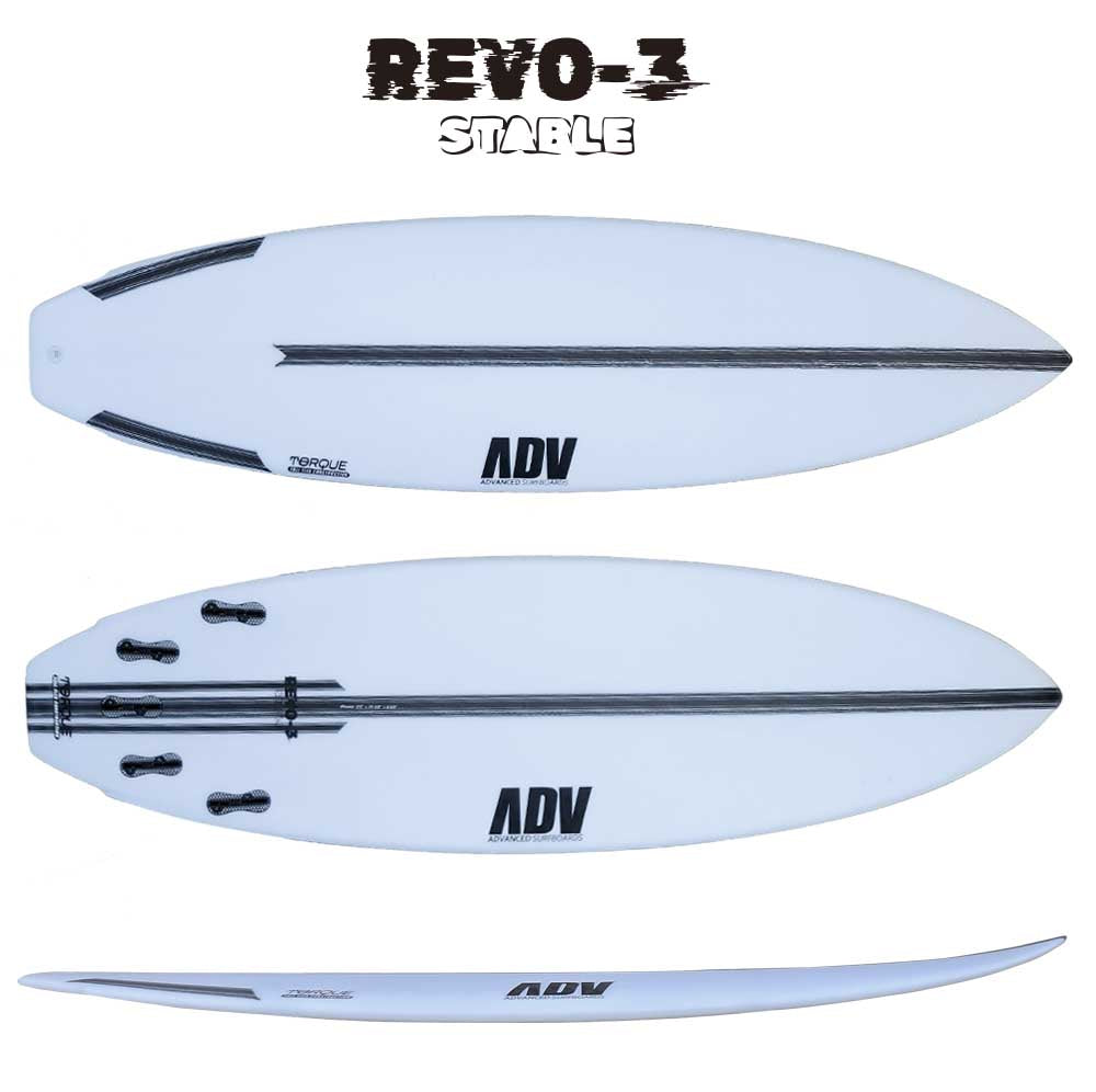 西濃運輸営業所止め サーフボード ショートボード サーフィン アドバンス ADVANCED REVO-3 5'8 5'10 6'0 A59N A60N A61N 　