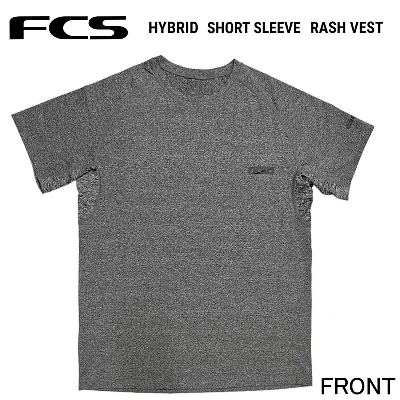 FCS HYBRID SS RASH VEST / エフシーエス ハイブリッド ショートスリーブ ラッシュガード 半袖 サーフィン SUP 日焼け対策 メール便対応