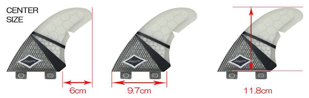 ADVANCED GLASS FIN C5 HONEYCOMB CORE/ TRY/FCS アドバンス ハニカムコアフィン グラスフィン エフシーエスフィン SUP パドルボード サップ メール便対応