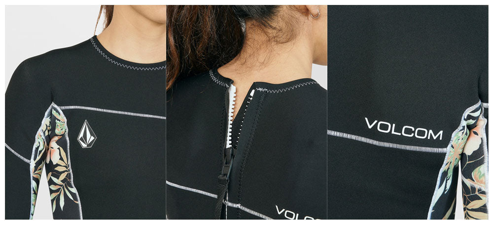 2024継続 VOLCOM WOMENS MODULATOR 1MM LONG ARM BACK ZIP WETSUIT