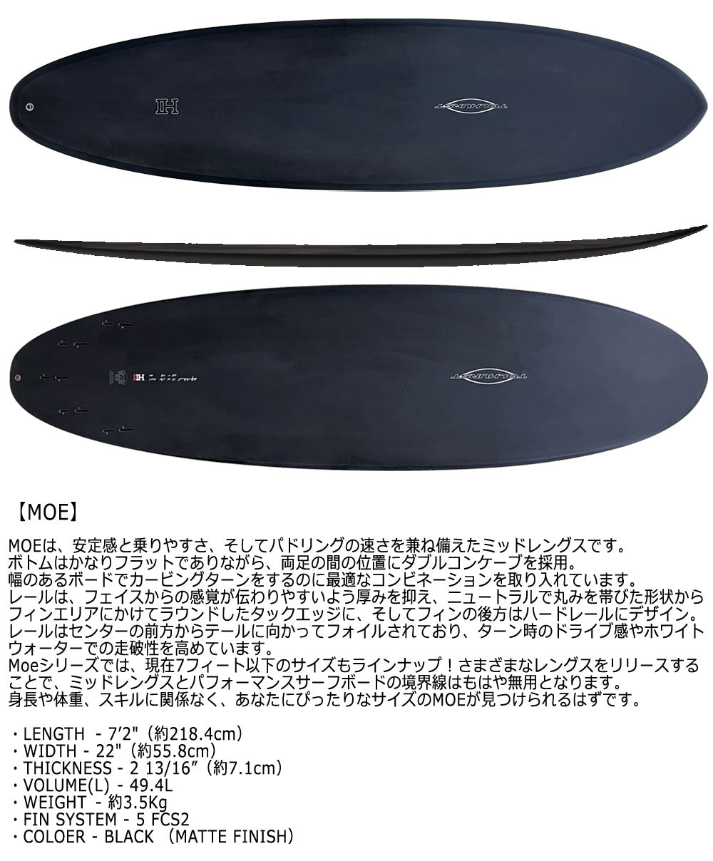 2024 THUNDERBOLT HARLEY INGLEBY MOE 7'2 BLACK SHADOW