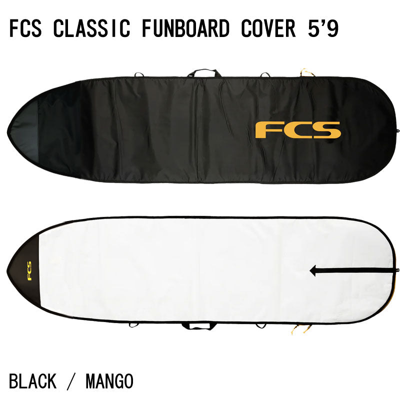 FCS CLASSIC BOARD COVER FUNBOARD 5'9/エフシーエス クラシック ボードカバー ファンボード ボードケース ハードケース サーフボード サーフィン