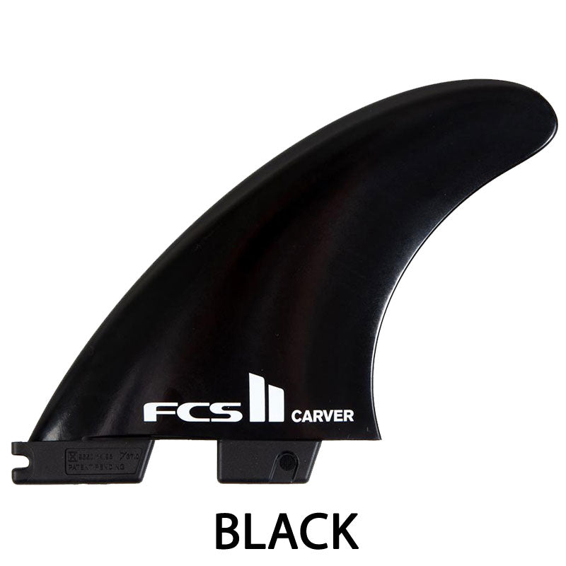 FCS2 CARVER GLASS FLEX TRI FINS BLACK / FCSII エフシーエス2 カーバー トライ サーフボード サーフィン メール便対応