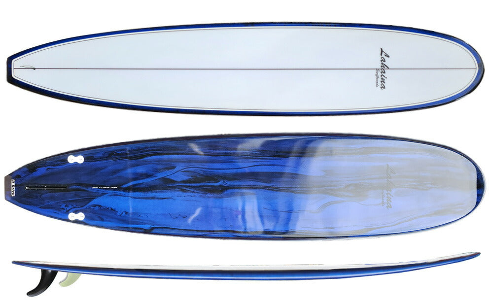 西濃運輸営業所止め サーフボード ラハイナ/ LAHAINA 9'1 L05 ロングボード ダークブルーマーブル