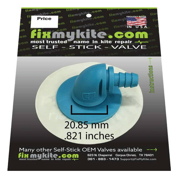 FixMyKite CrazyFly OnePumpValve 吸気バルブ カイト修理 交換用バルブ リペア用品 カイトサーフィン フィックスマイカイト クレイジーフライ ワンポンプバルブ