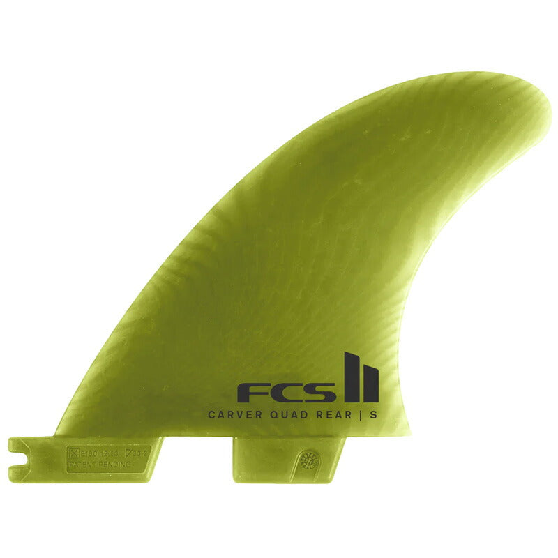 FCS2 CARVER NEO GLASS ECO QUAD REAR FIN / エフシーエス2  カーバー ネオグラス エコ クアッドリア フィン サーフィン