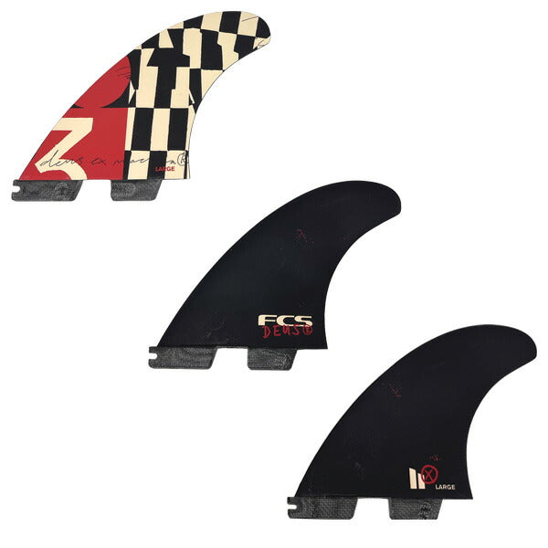 FCS2 DEUS EX MACHINA TRI PC LARGE RETAIL FINS / デウスエクスマキナ FCSII エフシーエス2 アクセラレーター パフォーマンスコア トライ サーフボード サーフィン ショート