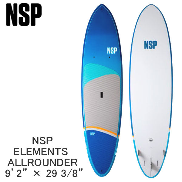 取り寄せ商品 2023 NSP SUP 9'2 X 29 3/8 ELEMENTS ALLROUNDER サップ パドルボード 営業所止め