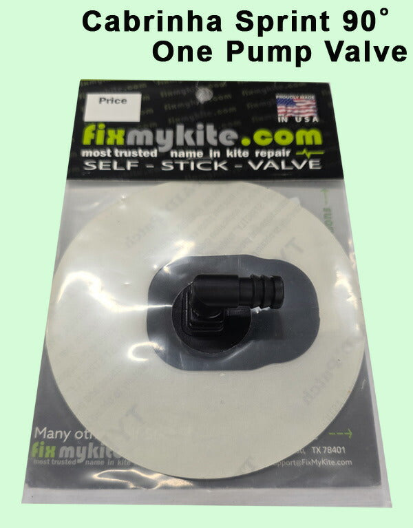 FixMyKite カブリナ スプリント90° ワンポンプバルブ Cabrinha Sprint 90Degree One Pump Valve カイト修理用品 交換用バルブ チューブリペア パンク修理 カイトサーフィン