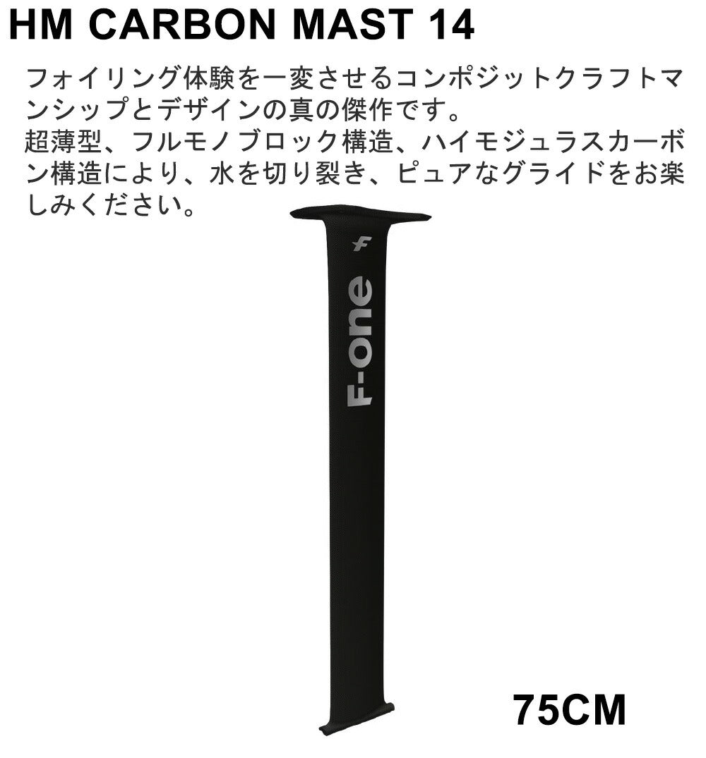 F-ONE FOIL HM カーボンマスト 75cm マストセット ウィングフォイル SUP エフワン フォイル　