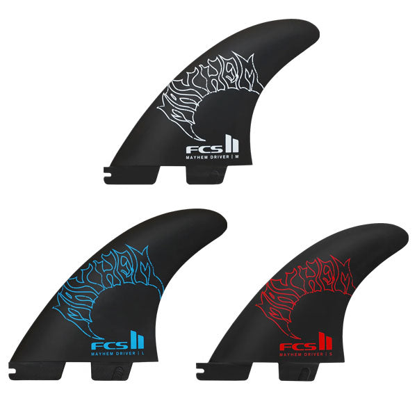 FCSII MB MAYHEM PC CARBON TRI DRIVER FINS / エフシーエス メイヘム  カーボン トライ ドライバー フィン パフォーマンスコア サーフィン 3枚組