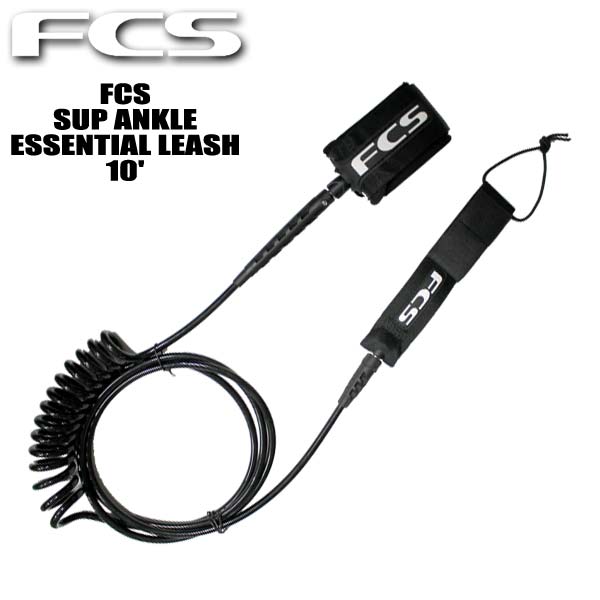 FCS SUP ANKLE REGULAR LEASH 10' / エフシーエス サップ アンクル レギュラー リーシュコード 足首用 コイルリーシュ サップ