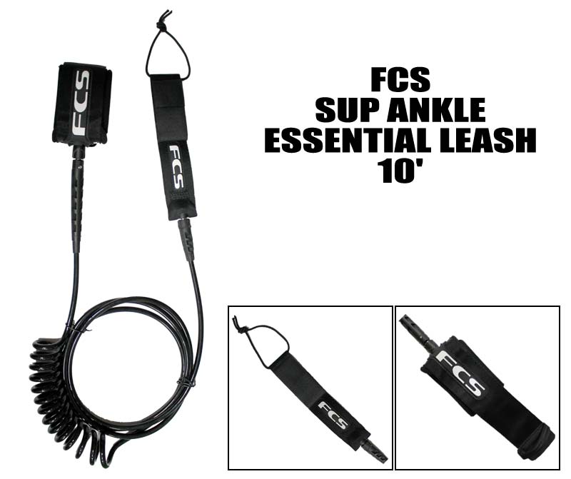 FCS SUP ANKLE REGULAR LEASH 10' / エフシーエス サップ アンクル レギュラー リーシュコード 足首用 コイルリーシュ サップ