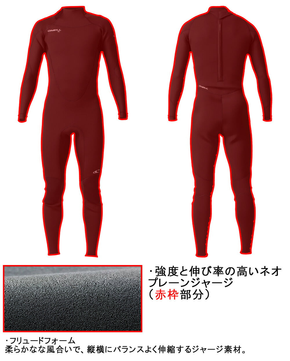 ONEILL SUPERFREAK フルスーツ 3/2mm（2024） - L 2023 O'NEILL SUPERFREAK FULL SUIT / オニール スーパーフリーク
