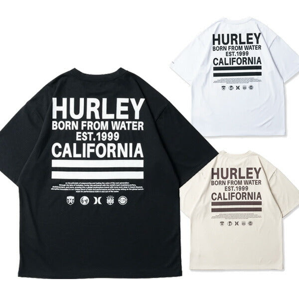 HURLEY ハーレー メンズ ラッシュガード MENS PHANTOM OVERSIZED BORN FROM WATER TEE MSS2310028 男性 半袖 サーフィン UVカット 日焼け防止 クラゲ対策 メール便対応