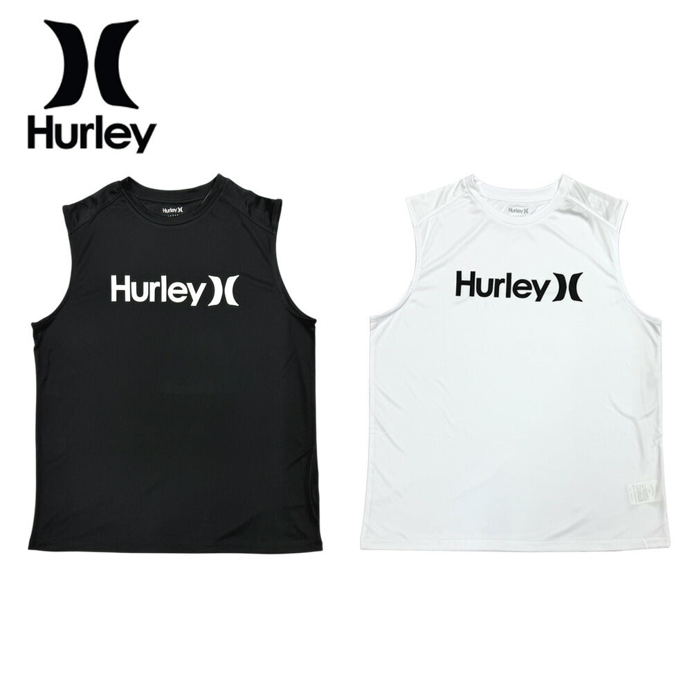 HURLEY MENS RASH OAO SLEEVE LESS MRG2310035 / ハーレー メンズ ラッシュガード 男性 タンクトップ サーフィン UVカット 日焼け防止 クラゲ対策 メール便対応