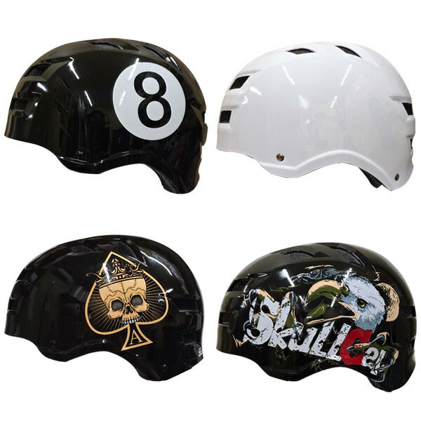 SKULL CAP / スカルキャップ ヘルメット 自転車 スケートヘルメット ダイヤル調節 スケートボード スケボー BMX メンズ レディース キッズ プロテクター