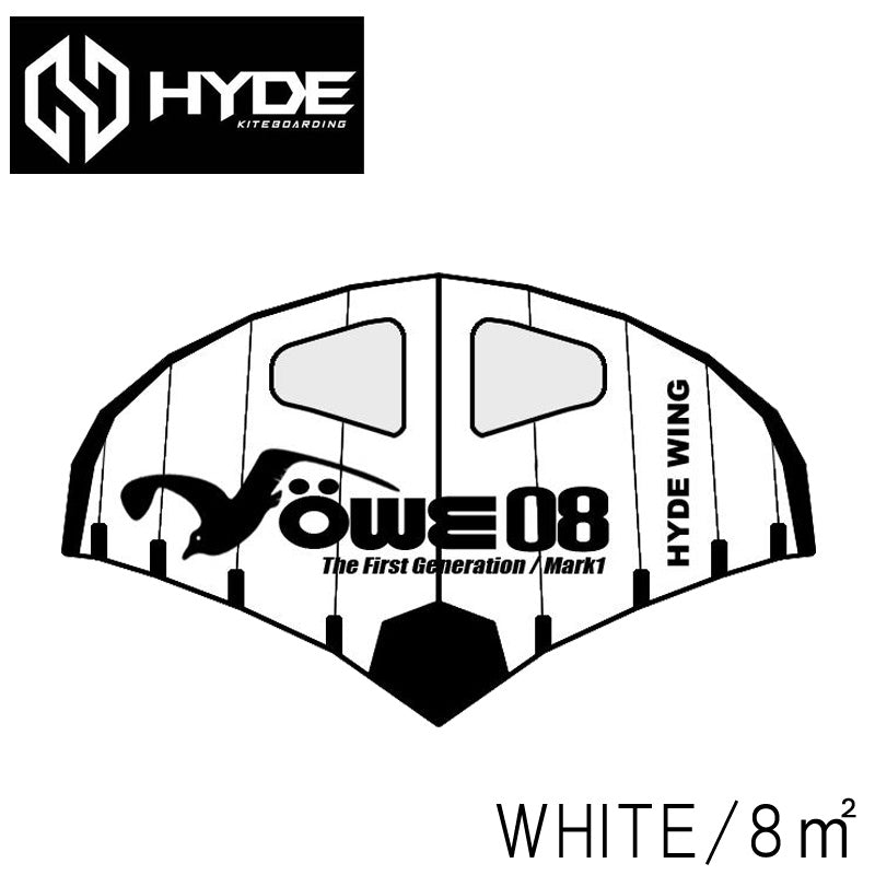 HYDE WING MOWE MK-3 8平米 ホワイト ハイドウイング ハイドカイト メーヴェ サーフウイング ウイングサーフィン ウイングフォイル