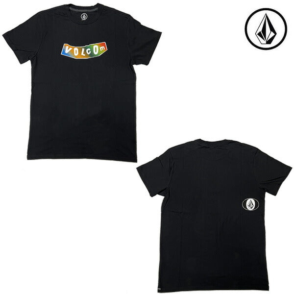 VOLCOM JPN PISTOL GRAD SS TEE AF002001 ボルコム BLK Tシャツ 夏用 半袖 メンズ サーフィン メール便対応