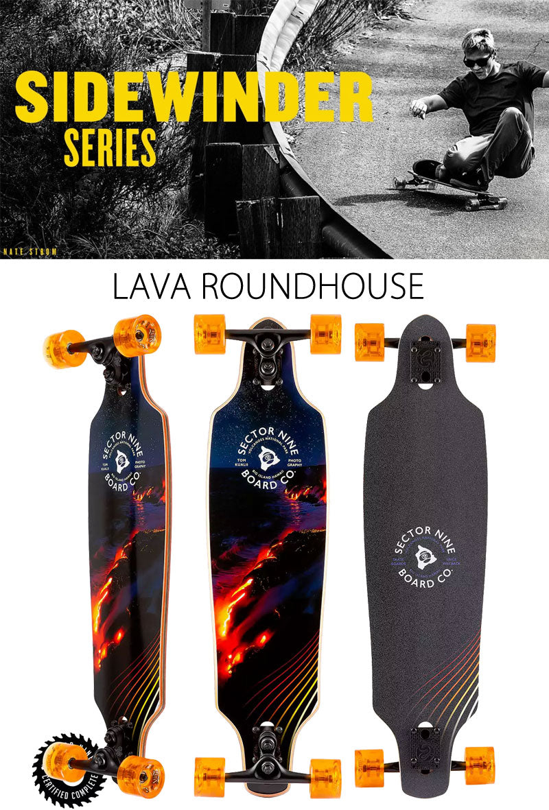 即出荷 SECTOR9/セクターナイン LAVA ROUNDHOUSE 34inc サーフスケート ロングスケートボード ロングボード スケボー オフトレ