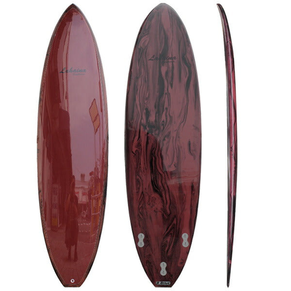 サーフボード ラハイナ LAHAINA 6'11 L12 ファンボード ワインレッド 営業所止め