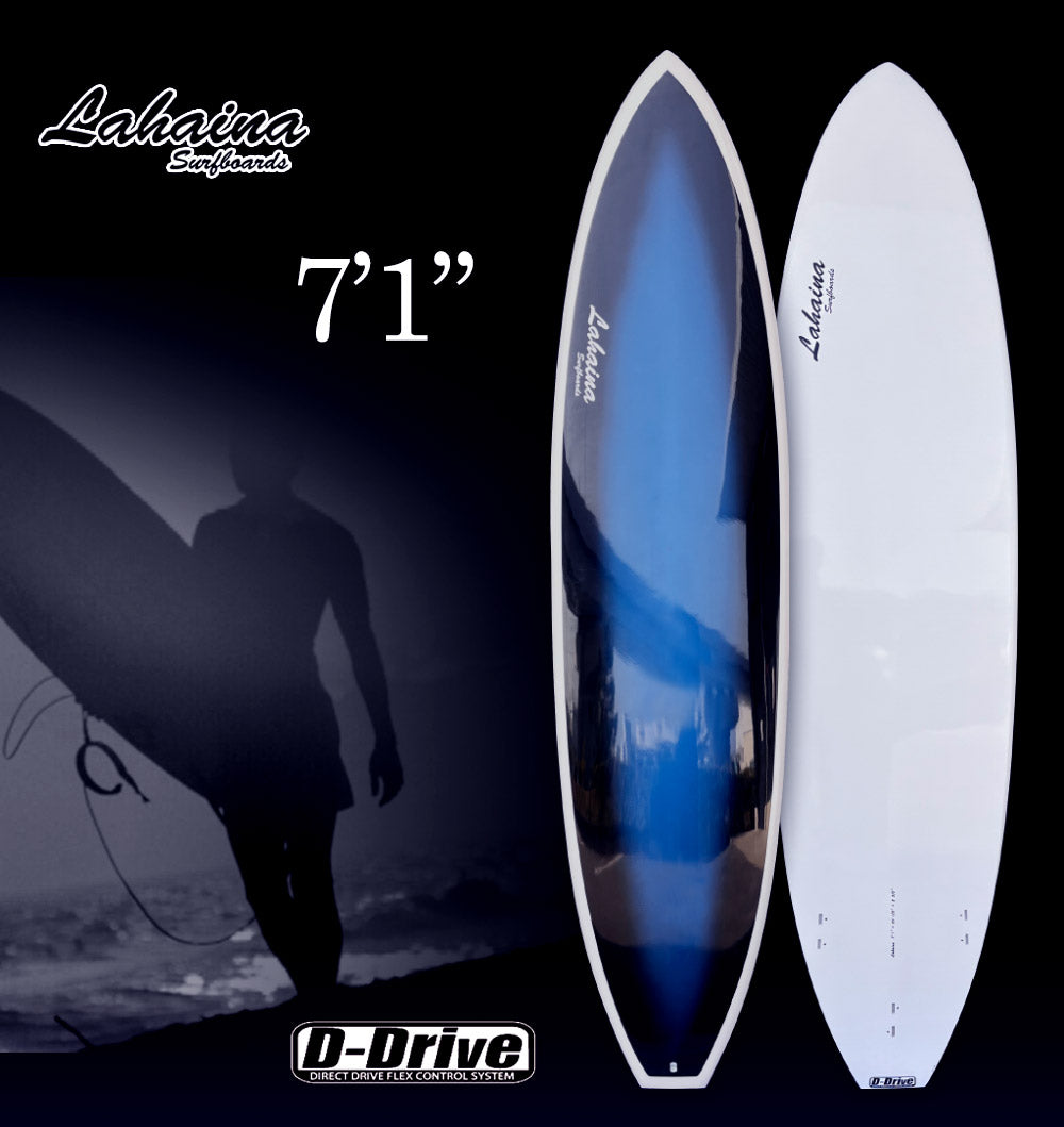 西濃運輸営業所止め サーフボード ラハイナ/LAHAINA 7'1 L25 ファンボード ミッドレングス サーフィン 送料無料