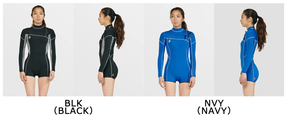 2024継続 VOLCOM WOMENS MODULATOR 2MM LONG ARM CHEST ZIP WETSUIT