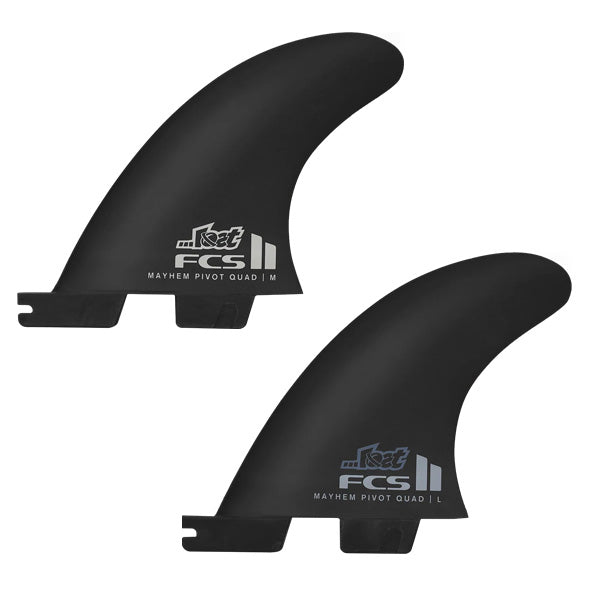 FCSII MB MAYHEM PIVOT PC CARBON QUAD REAR FINS / エフシーエス メイヘム  ピボット クアッドリア フィン パフォーマンスコア サーフィン 2枚組