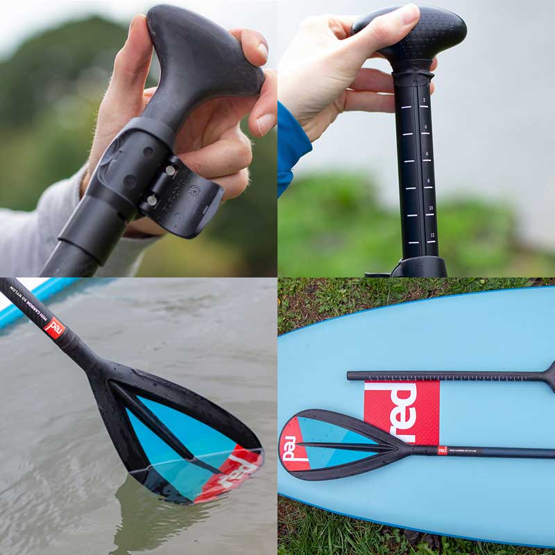 RED PADDLE MIDI CARBON 50 NYLON ADJUSTABLE SUP PADDLE 3PC/ レッドパドル パドル カーボン ナイロン 3ピース / 長さ調節可能 アジャスタブル オールラウンド サップ